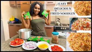 HOW TO MAKE DELICIOUS FRIED INDOMIE NOODLES | stay home and cook