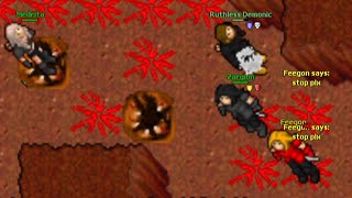 (PK) They Went to Kill the Power Abuser! (Morgana 2005 - RL Tibia 7.4) Ruthless Demonic