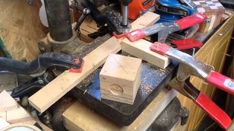 Wood cube in a cube in a cube