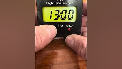 T-30 Tachometer Hour Meter Setup by Flight Data Systems