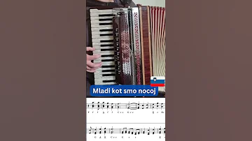 Mladi kot smo nocoj - sheet music (A. Nipič)