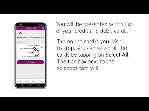Stop a card through your BOV Mobile Banking App