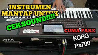 CEK SOUND CINTA DAN AIR MATA - KORG Pa700! #ceksound #ceksounddangdut