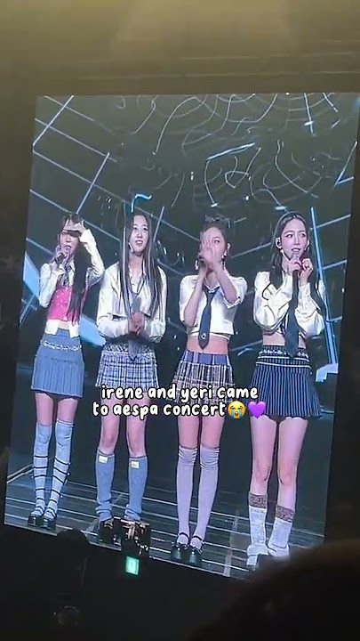 Irene Dan Yeri Datang Ke Konser Aespa || #kpop #kpopedit #storywa #idolkpop #my #aespa #yeri #irene