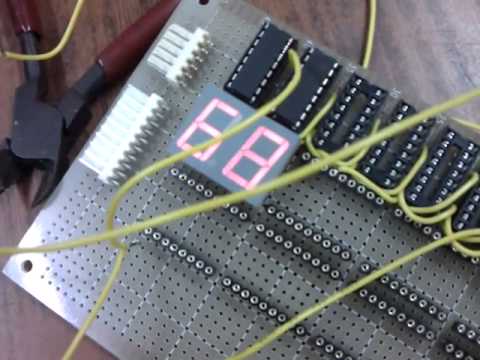 Netduino with two 74HC595 and two 7 Segments Test