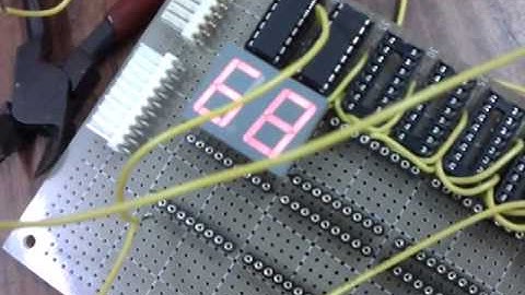 Netduino with two 74HC595 and two 7 Segments Test