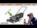 Lawnmower Won't Start? Simple Method To Quickly Diagnose It!