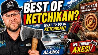 We Threw AXES in Alaska! | Ketchikan Lumberjack Show & Cruise Adventure
