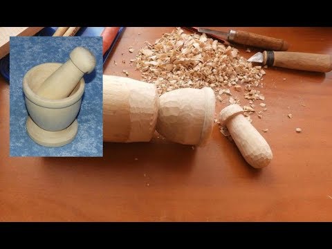 Как сделать ступку и пестик из дерева своими руками