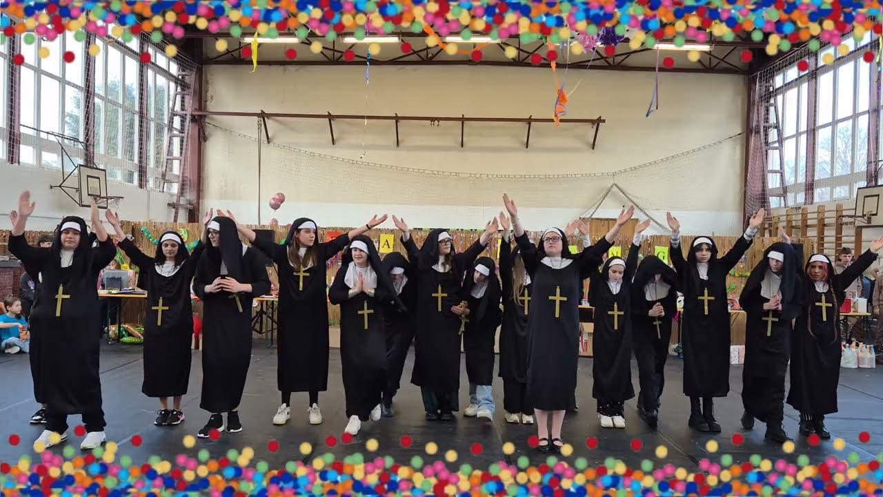 Apáca show sztárvendégekkel - Farsang 7. osztály | Király Iván Általános Iskola