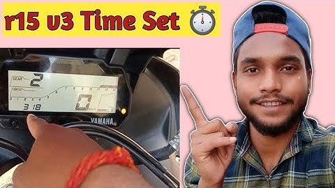 R15 V3 time setting ⏱️⏱️⏱️ | Yahama R15 V3 Time setting | How To Set time on R15 V3 | Yahama R15V3.O