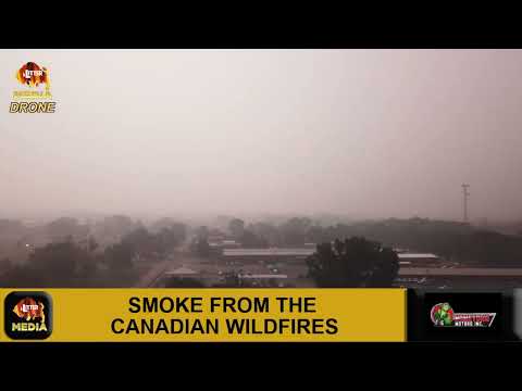 #LitterMediaLIVE: A look at the Smoke over Chillicothe from the Canadian Wildfires on June 28, 2023