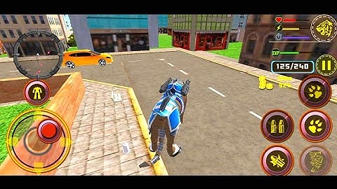 US Police Transform Robot Car - White Tiger Game - Android Gameplay Part 2