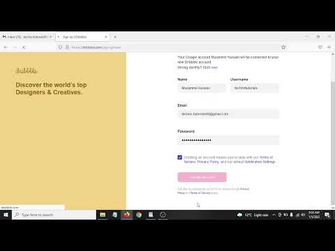how to create dribble account step by step | 2022
