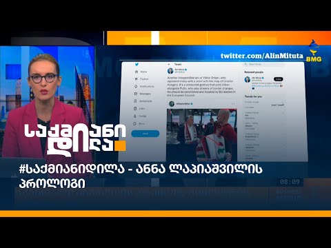 #საქმიანიდილა - ანნა ლაპიაშვილის პროლოგი