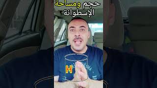 الاسطوانة | حساب الحجم والمساحة للاسطوانة