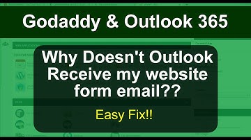Godaddy Website Form Send Email to Outlook