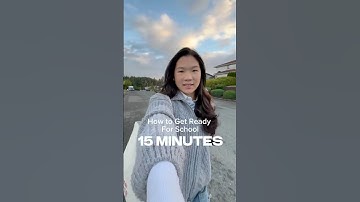 Quick school morning routine #grwm #fashion #tutorial #relatable #school life l