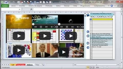 Reproductor de Videos en Excel