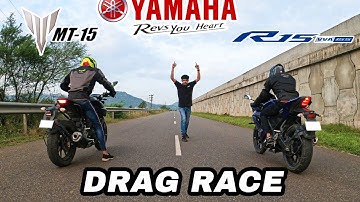 YAMAHA R15 V3 VS MT 15 | DRAG RACE | ROLLING RACE | BRAKE TEST | HIGHWAY BATTLE