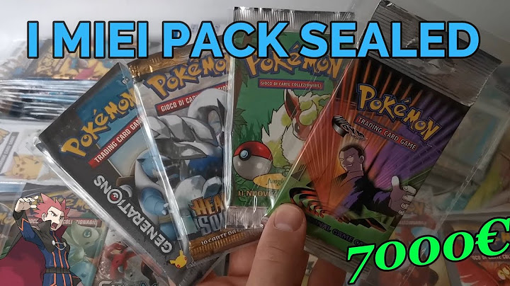 La mia collezione di bustine Pokemon sealed! 7000€ !!!