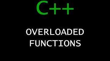 C++ Programming Tutorial 34 - Overloaded Functions