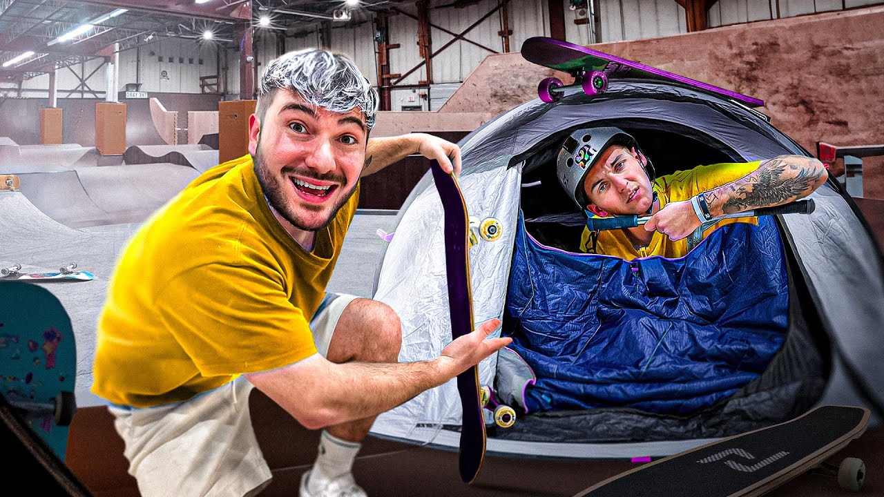 DORMIR DANS UN SKATEPARK ! (avec @AntoineS2S)