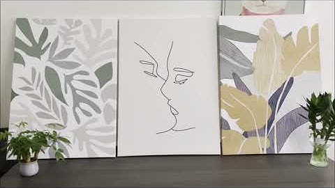 Finished Example of Minimalist Art Print | 3 Piece Wall Art | mybudgetart.com.au