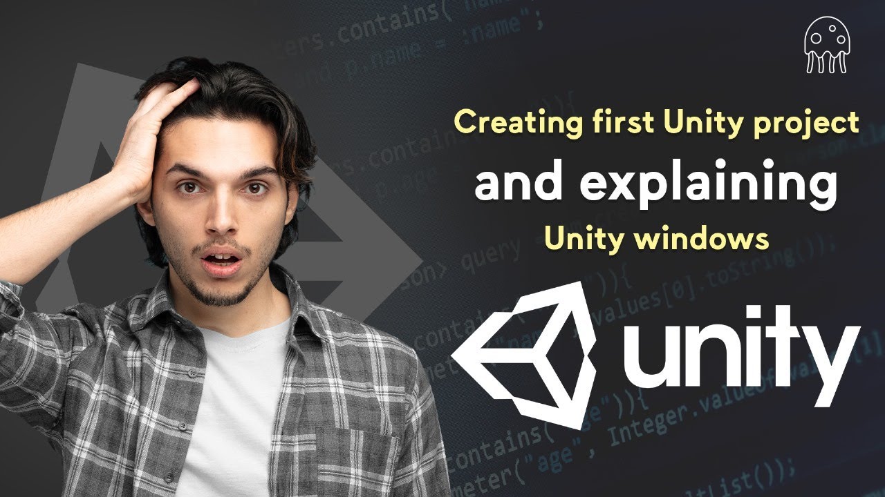 إنشاء أول مشروع وشرح نافذات يونيتي: تعلم Unity من الصفر للإحتراف - YouTube