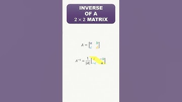 2x2 Matrix inverse #mathematics #easymaths #matrix #inverse