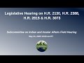 Legislative Hearing | Indian and Insular Affairs Subcommittee