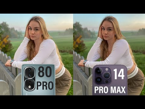 Honor 80 Pro Vs iPhone 14 Pro Max Camera Test Comparison