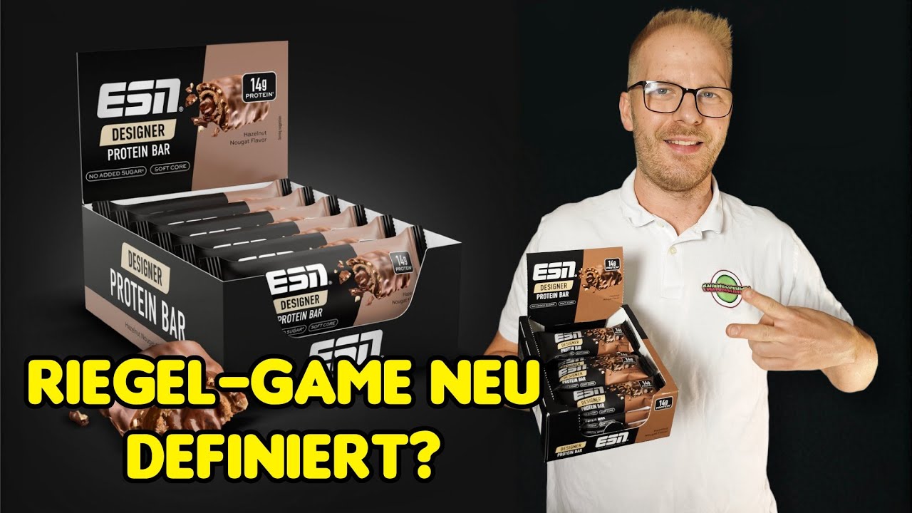 Hazelnut Nougat Designer Bar Proteinriegel von ESN im Test