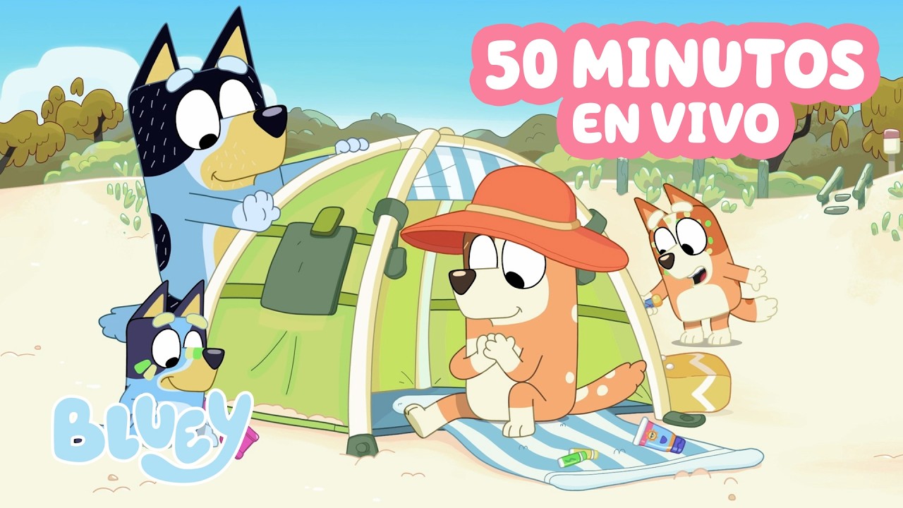 🔴EN VIVO: ¡Un Día con la Familia de Bluey! 🌟 | Episodios y Clips 💙 | Bluey - Español Canal Oficial