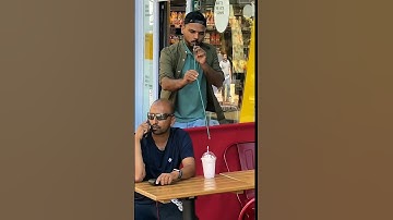 Long straw drinking stranger shake 🤣🤣 #funny #comedy #shortvideo #trendingshorts