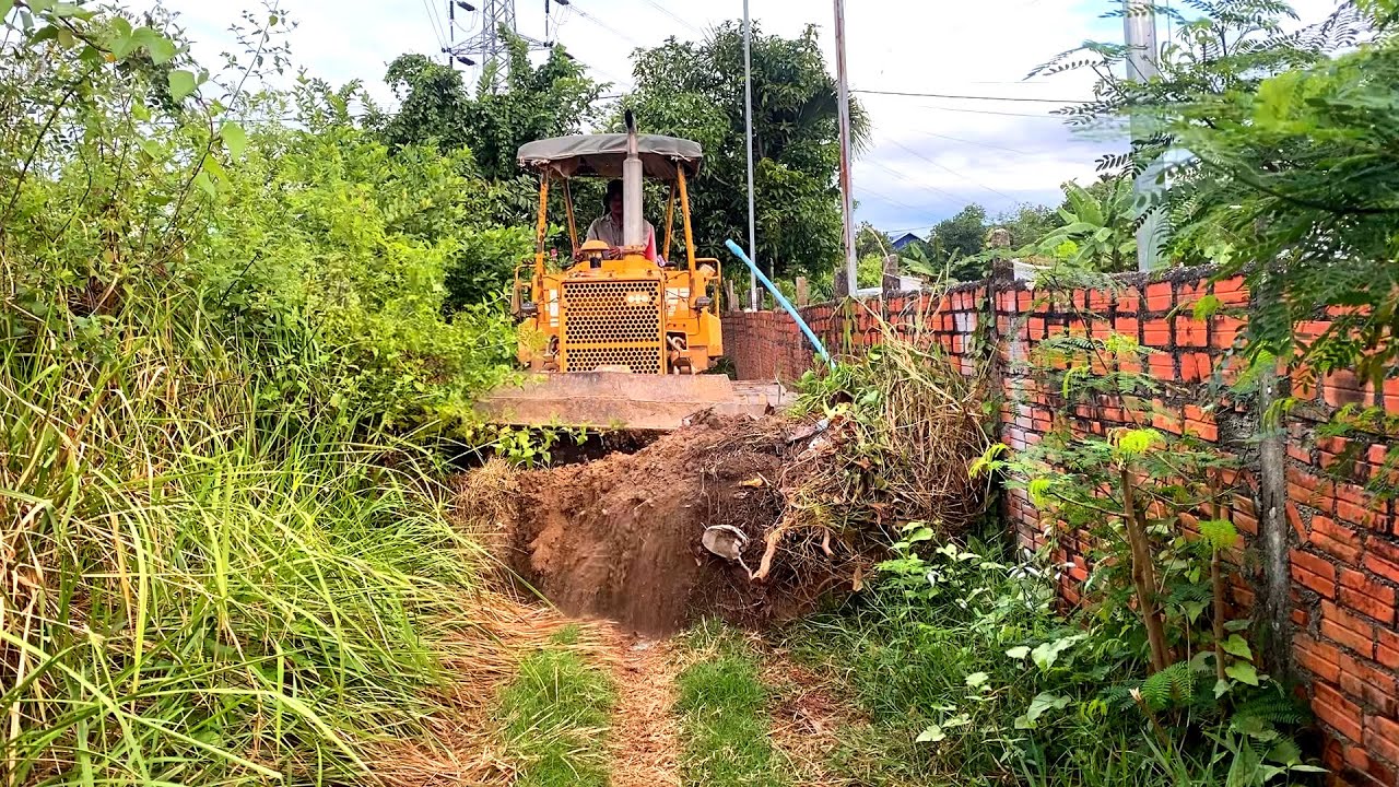 Wonderful New Project REPAIRING RURAL ROAD By Driver Skill KOMATSU D31P DOZER Pushing FOREST & GRASS