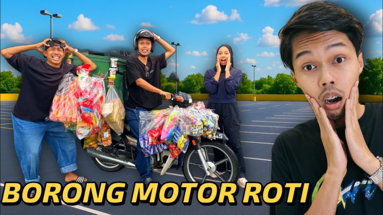 ABANG BORONG SATU MOTOR ROTI UNTUK ADIK!