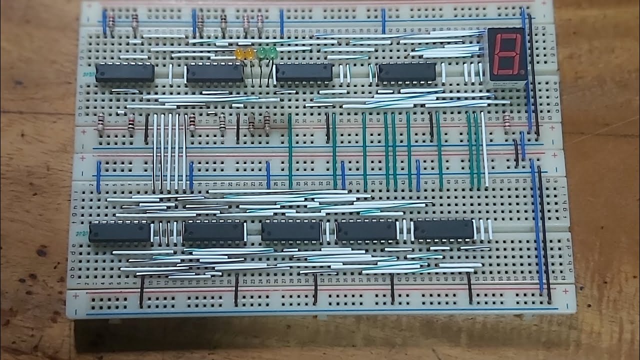 7 Segment LED Display Decoder Circuit - YouTube