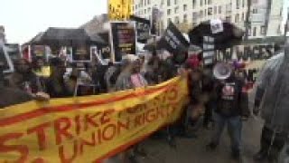 Service Workers Rally In NYC For $15, Union Rights
