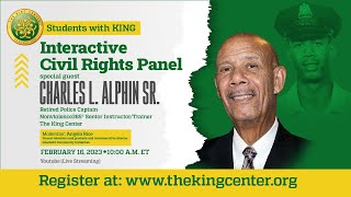 Students with King | Interactive Civil Rights Talk with Charles L. Alphin Sr.