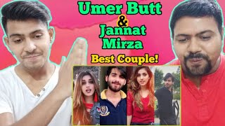 Indian Brothers react on | Umer Butt With Jannat Mirza Best Couple TikTok Videos | Indian Reaction