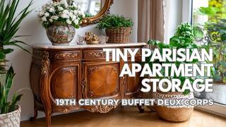 Tiny Parisian Apartment Tour: 19th Century Buffet Deux Corps Storage Ideas for Small Spaces screenshot 2