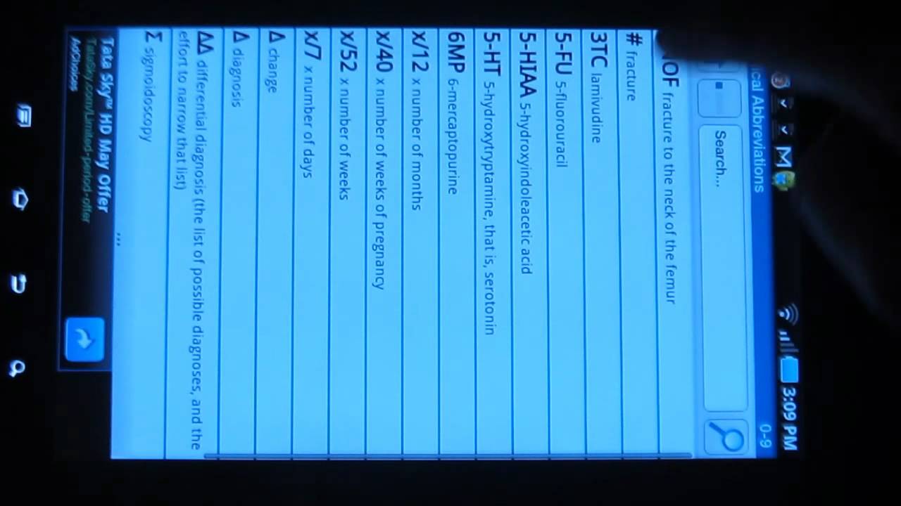 Medical abbreviation Android app review by ReviewBreaker YouTube
