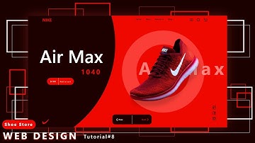 Online Shoes Store  Web UI UX Design In Adobe XD | Web Design Tutorial #8 #webdesign
