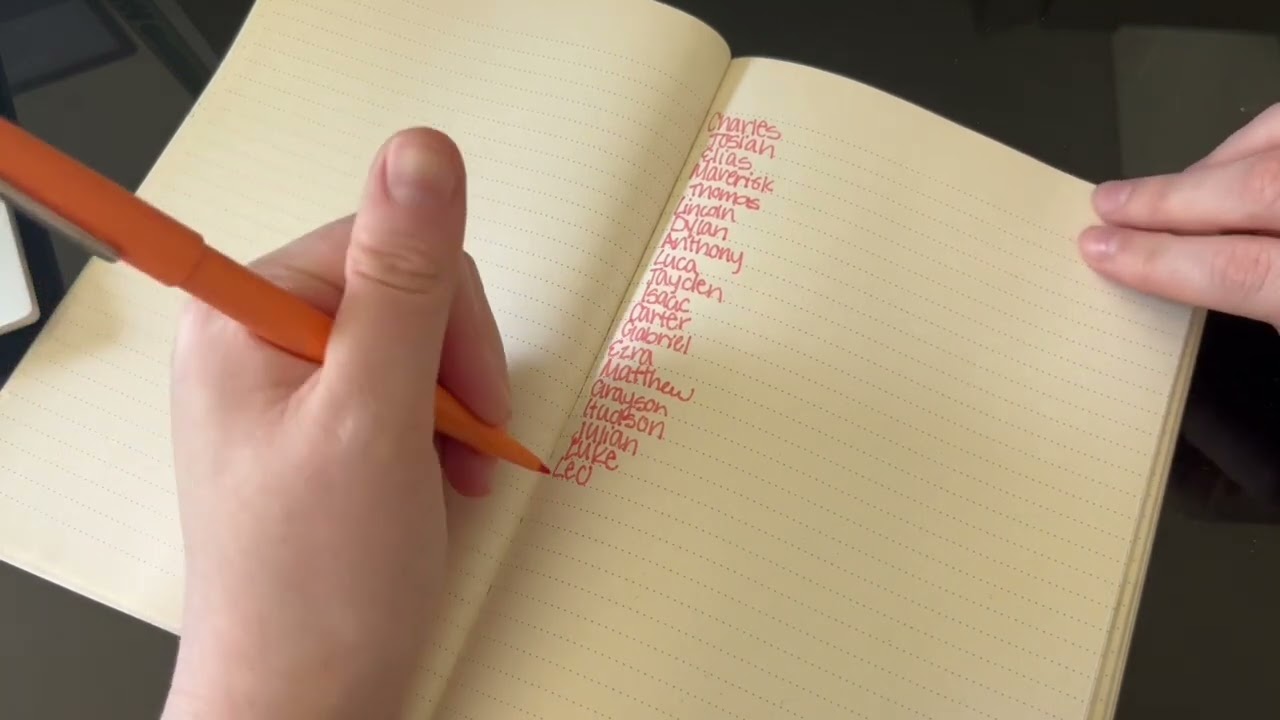 ASMR Name Writing  | Soft Spoken