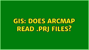 GIS: Does ArcMap read .prj files? (2 Solutions!!)
