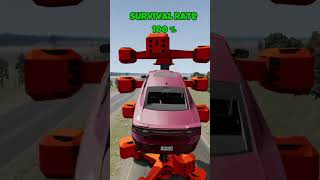 is it possible to jump over those 5 spinners ??  #beamngdrive #crashdrive #beamng#cars#beamngcrashes