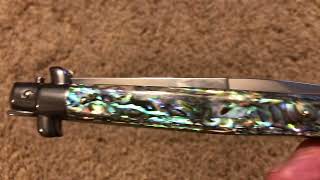 Frank B 11 stiletto Italy Abalone new unboxing