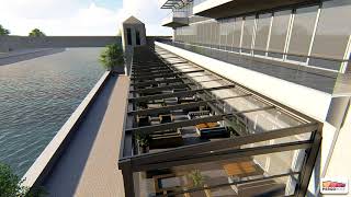Retractable Motorized GLASSROOF series by #pergoroof