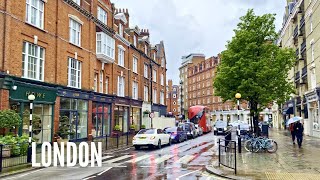 Most Expensive Streets Of London  Chelsea And Sloane Square  London Rain Walk 4k